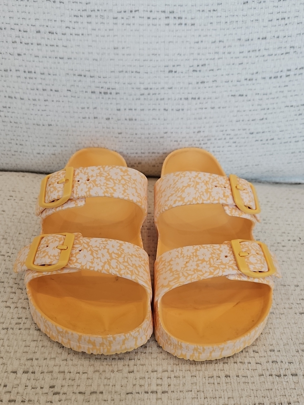 Shade & Shore Yellow Floral Water Sandals